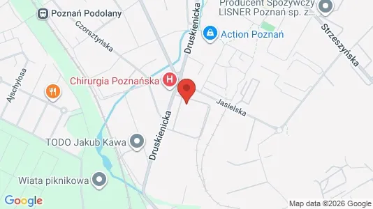Kontorlokaler til leje i Poznań - kort over placeringen