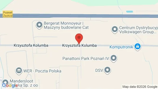 Espacios de oficina En alquiler i Poznański - kort over placeringen