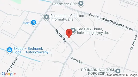 Büros zur Miete i Łódź - kort over placeringen
