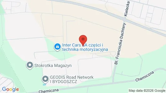 Office spaces for rent i Bydgoszcz - kort over placeringen