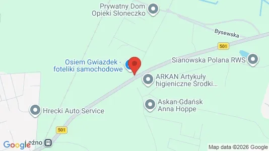 Toimistotilat Vuokrattavana i Gdańsk - kort over placeringen
