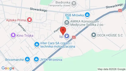 Kontorlokaler til leje i Wrzesiński - kort over placeringen