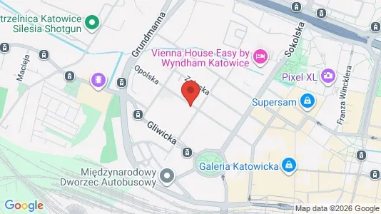 Espacios de oficina En alquiler i Katowice - kort over placeringen