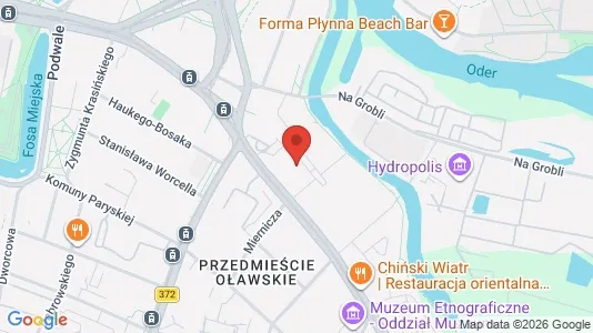 Kontorslokaler för uthyrning i Wrocław - kort over placeringen
