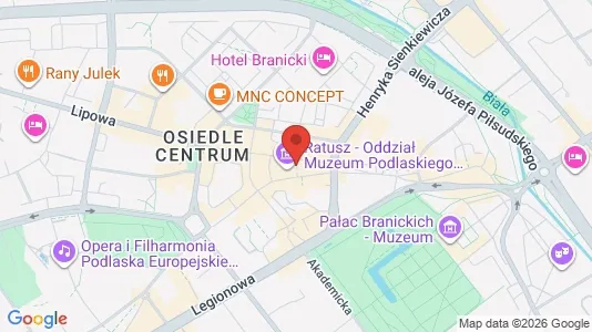 Espacios de oficina En alquiler i Białystok - kort over placeringen