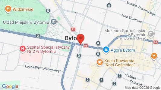 Lokale biurowe Do wynajęcia i Bytom - kort over placeringen