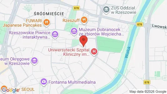 Lokale biurowe Do wynajęcia i Rzeszów - kort over placeringen