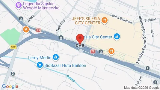 Kontorlokaler til leje i Katowice - kort over placeringen