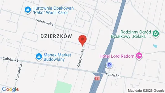 Kontorer til leie i Radom - kort over placeringen