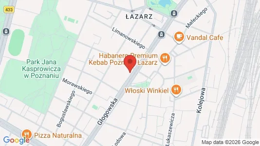 Lokale biurowe Do wynajęcia i Poznań - kort over placeringen