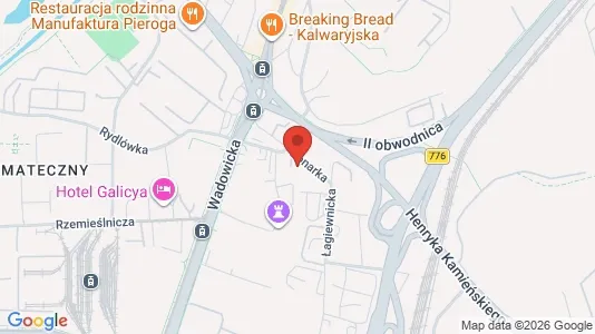 Büros zur Miete i Krakau Podgórze - kort over placeringen