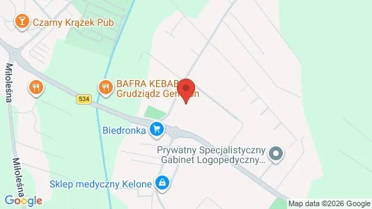 Espacios de oficina En alquiler i Grudziądz - kort over placeringen