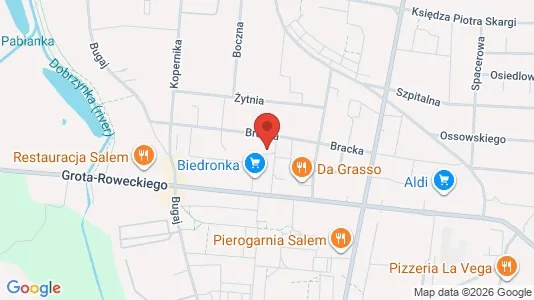 Kantorruimte te huur i Pabianicki - kort over placeringen