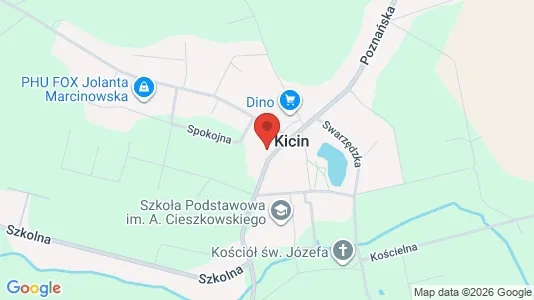 Kontorer til leie i Poznański - kort over placeringen