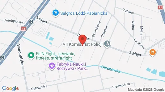 Lokale biurowe Do wynajęcia i Łódź - kort over placeringen