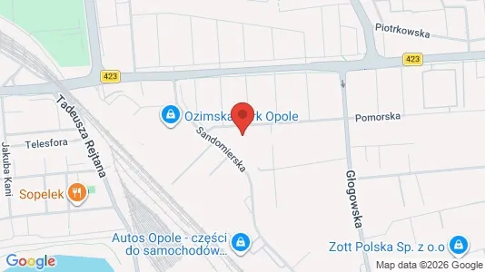 Office spaces for rent i Opole - kort over placeringen