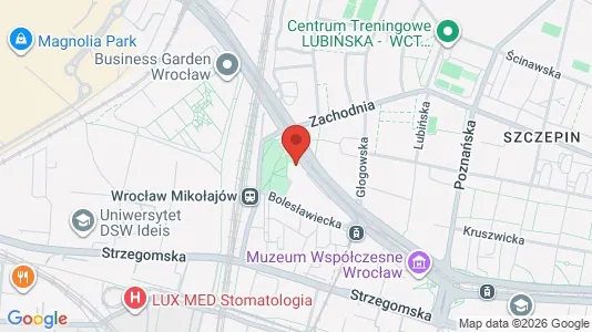 Espacios de oficina En alquiler i Wrocław - kort over placeringen