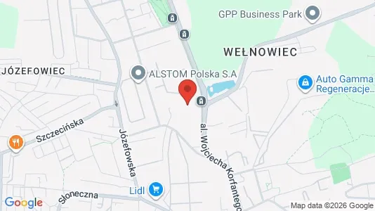 Büros zur Miete i Katowice - kort over placeringen