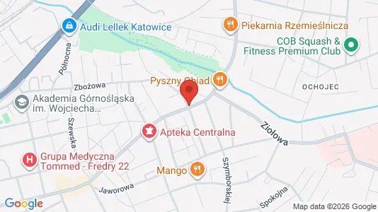 Espacios de oficina En alquiler i Katowice - kort over placeringen