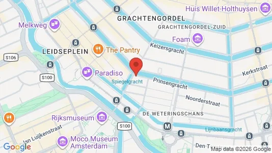 Kontorer til leie i Amsterdam Centrum - kort over placeringen