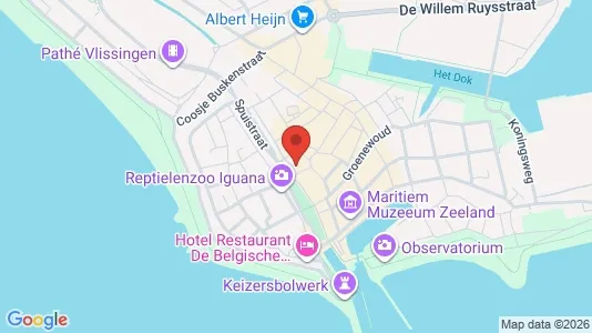 Kontorer til leie i Vlissingen - kort over placeringen