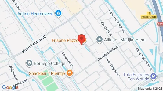 Office spaces for rent i Heerenveen - kort over placeringen