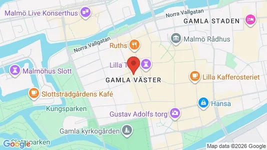 Kontorlokaler til leje i Malmø Centrum - kort over placeringen