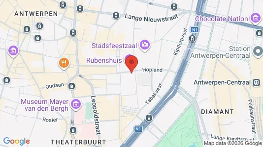 Liikekiinteistöt Vuokrattavana i Stad Antwerp - kort over placeringen