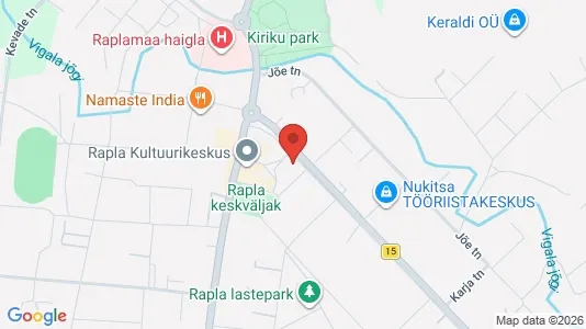 Büros zur Miete i Rapla - kort over placeringen