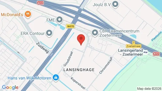 Lokaler til leie i Zoetermeer - kort over placeringen