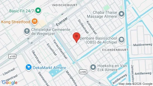 Propiedades comerciales En venta i Almere - kort over placeringen