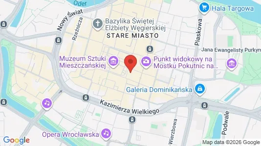 Lokaler til leie i Wrocław - kort over placeringen