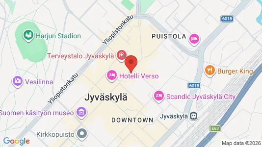 Espacios de oficina En alquiler i Jyväskylä - kort over placeringen