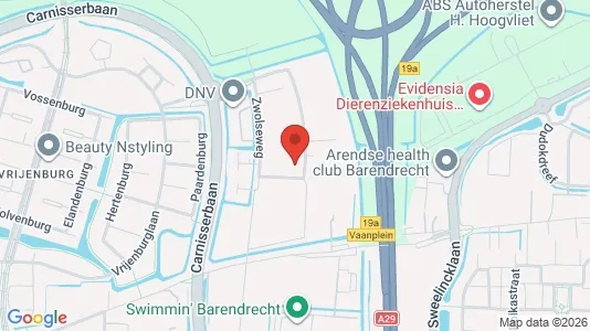 Nieruchomości komercyjne Do wynajęcia i Barendrecht - kort over placeringen
