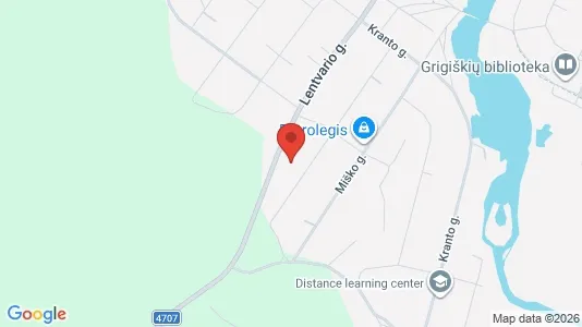Propiedades industriales En alquiler i Grigiškės - kort over placeringen