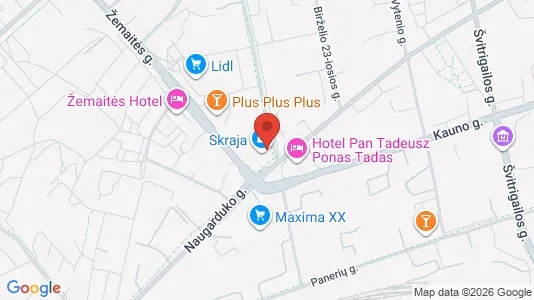 Office spaces for rent i Vilnius Naujamiestis - kort over placeringen