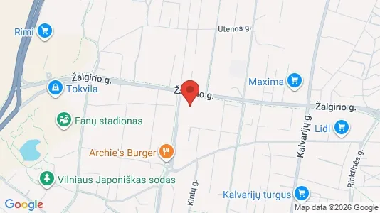Espacios de oficina En alquiler i Vilnius Šnipiškės - kort over placeringen