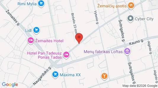 Office spaces for rent i Vilnius Naujamiestis - kort over placeringen