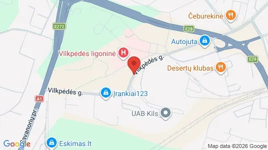 Werkstätte zur Miete i Vilnius Vilkpėdė - kort over placeringen