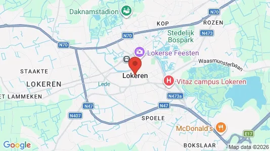 Office spaces for rent i Lokeren - kort over placeringen