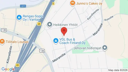 Lager zur Miete i Vantaa - kort over placeringen