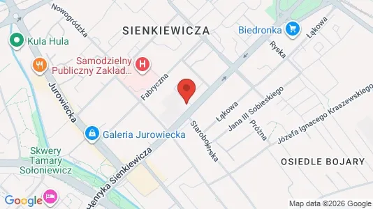 Office spaces for rent i Białystok - kort over placeringen