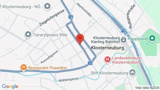 Espacios de oficina En alquiler i Klosterneuburg - kort over placeringen