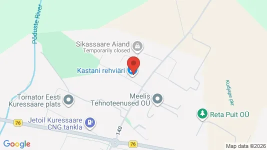 Commercial properties for rent i Kuressaare - kort over placeringen