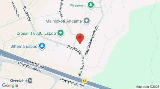 Kontorlokaler til leje i Espoo - kort over placeringen