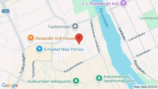 Företagslokaler för uthyrning i Borgå - kort over placeringen