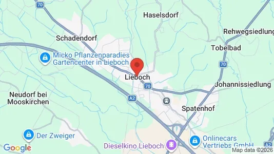 Lager til leie i Lieboch - kort over placeringen