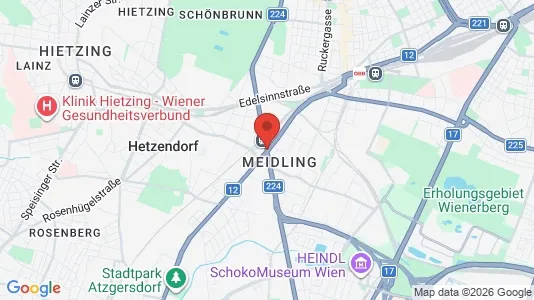 Office spaces for rent i Wien Meidling - kort over placeringen