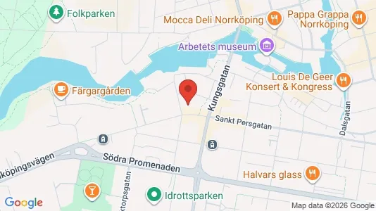 Kontorlokaler til leje i Norrköping - kort over placeringen