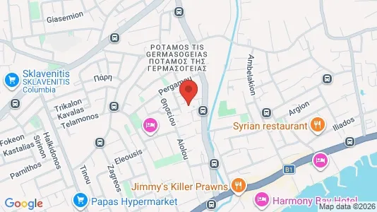 Commercial properties for sale i Germasogeia - kort over placeringen